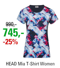 HEAD Mia T-Shirt Women Royal/Dark Blue