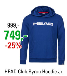 HEAD Club Byron Hoodie Junior Red/Dark Blue