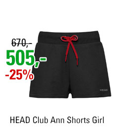 HEAD Club Ann Shorts Girl Black