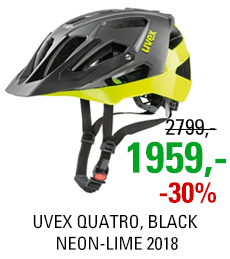 UVEX QUATRO, BLACK NEON-LIME 2018