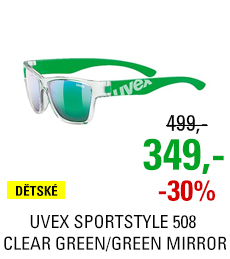 UVEX SPORTSTYLE 508 CLEAR GREEN/GREEN MIRROR