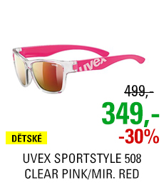 UVEX SPORTSTYLE 508 CLEAR PINK/MIR. RED