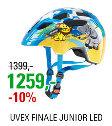 UVEX HELMA FINALE JUNIOR LED, SAFARI 2019