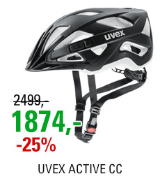 UVEX HELMA ACTIVE CC, BLACK-WHITE MAT 2018