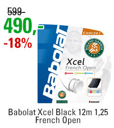 Babolat Xcel French Open Black 12m 1,25