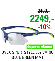 UVEX BRÝLE SPORTSTYLE 802 VARIO, BLUE GREEN MAT