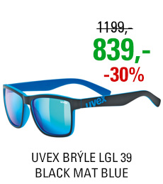 UVEX BRÝLE LGL 39, BLACK MAT BLUE