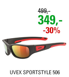 UVEX SPORTSTYLE 506 BLACK MAT RED/MIR RED