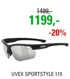 UVEX SPORTSTYLE 115, BLACK MAT