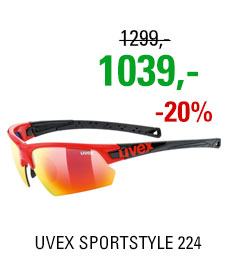 UVEX BRÝLE SPORTSTYLE 224, RED BLACK