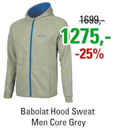Babolat Hood Sweat Men Core Grey
