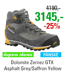 Dolomite Zernez GTX Asphalt Grey/Saffron Yellow