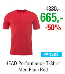 HEAD Performance T-Shirt Men Plain Red