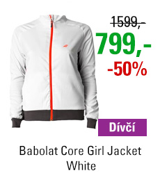 Babolat Core Girl Jacket White