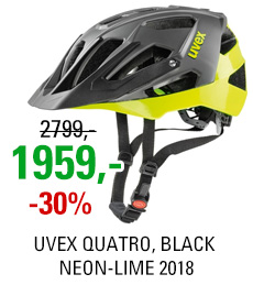 UVEX QUATRO, BLACK NEON-LIME 2018