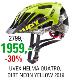 UVEX HELMA QUATRO, DIRT NEON YELLOW 2019