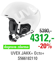 UVEX JAKK+ Octo+ white mat shiny S566182110