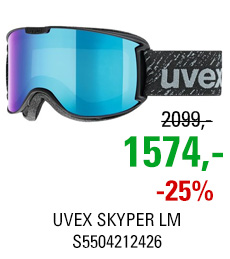 UVEX SKYPER LM black mat/ltm blue clear S5504212426