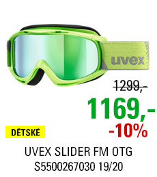 UVEX SLIDER FM OTG lightgreen dl/mir green lgl S5500267030 19/20
