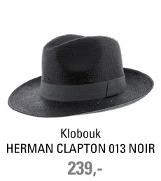 Klobouk HERMAN CLAPTON 013 NOIR