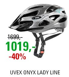 UVEX ONYX LADY LINE, DARK SILVER-LIGHT BLUE