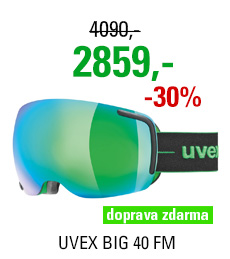 UVEX BIG 40 FM black-green mat dl/mir green clear S5504417226 18/19
