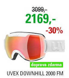 UVEX DOWNHILL 2000 FM white mat dl/mir red lgl S5501151130