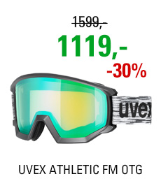 UVEX ATHLETIC FM OTG black mat/mir green lgl S5505202230 19/20