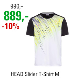 HEAD Slider T-Shirt Men Black/Yellow