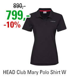 HEAD Club Mary Polo Shirt Women Black
