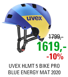 UVEX HLMT 5 BIKE PRO, BLUE ENERGY MAT 2020