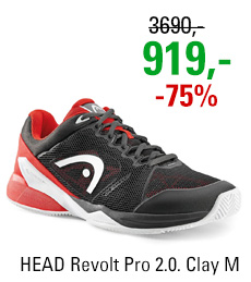 HEAD Revolt Pro 2.0. Clay Men Black/Red