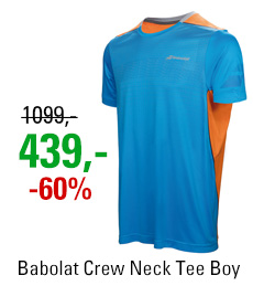 Babolat Crew Neck Tee Boy Performance Blue