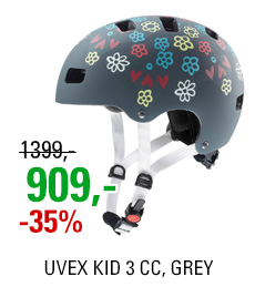 UVEX HELMA KID 3 CC, GREY 18/19