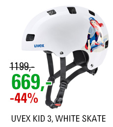 UVEX HELMA KID 3, WHITE SKATE