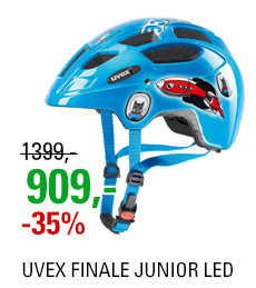 UVEX HELMA FINALE JUNIOR LED, SPACE ROCKET 18/19