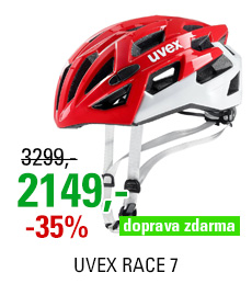 UVEX HELMA RACE 7, RED WHITE 18/19