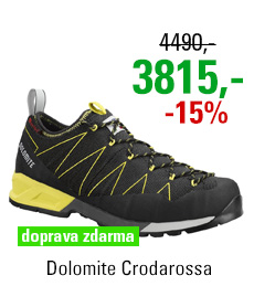 Dolomite Crodarossa Black/Lime Green