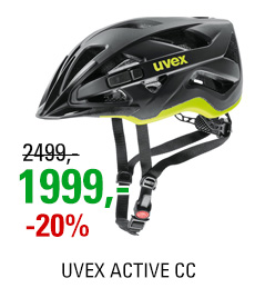 UVEX ACTIVE CC, BLACK-YELLOW MAT 2020