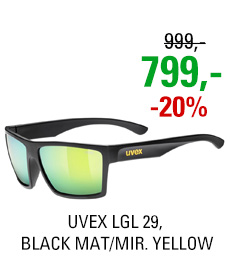 UVEX LGL 29, BLACK MAT/MIR. YELLOW (2212) 2020