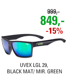 UVEX LGL 29, BLACK MAT/ MIR. GREEN (2215) 2020