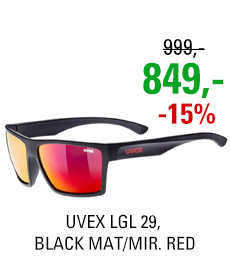 UVEX LGL 29, BLACK MAT/MIR. RED (2213) 2020