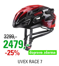 UVEX RACE 7, BLACK RED 2020