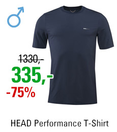 HEAD Performance T-Shirt Men Plain Navy