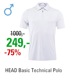 HEAD Basic Technical Polo Men White