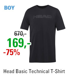 Head Basic Technical T-Shirt Boy Black
