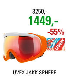 UVEX JAKK SPHERE white-orange mat/mir red clear S5504321326