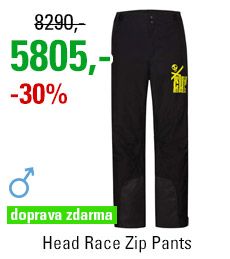 Head Race Zip Pants Men Black