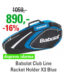 Babolat Club Line Racket Holder X3 Blue 2015
