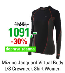 Mizuno Jacquard Virtual Body L/S Crewneck Shirt 73CL04197